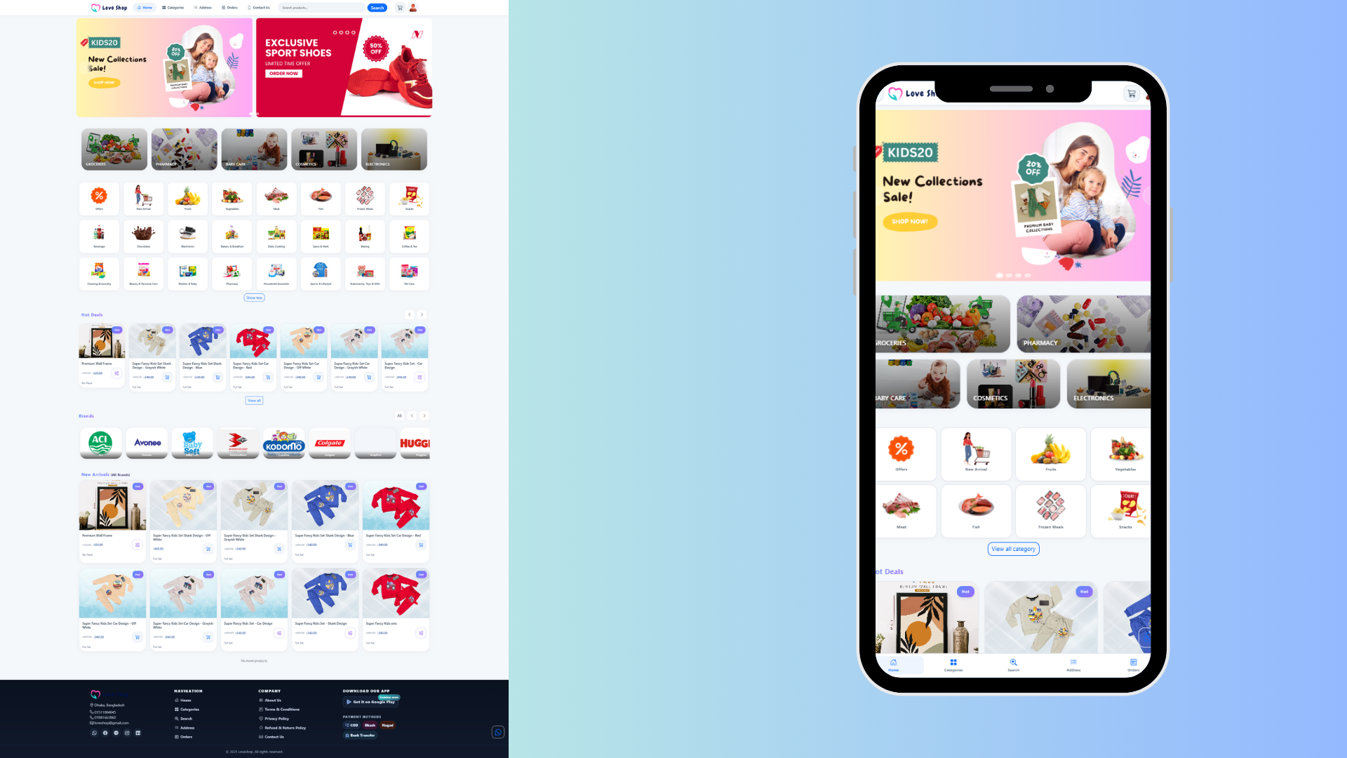 Premium Custom E-Commerce Website ( Pro Shop)